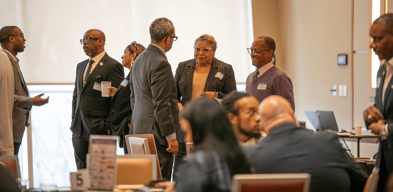 Members and partners in conversation at the OMSDC Annual Meeting